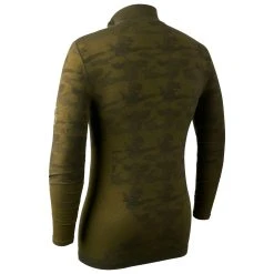 Deerhunter - Camou Wool Undershirt With Zip-Neck - Sous-vêtement Mérinos -Boutique Röhnisch deerhunter camou wool undershirt with zip neck sous vetement merinos detail 2