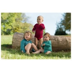 Engel - Baby Body L/S Mit Druckknöpfen Geringelt -Boutique Röhnisch engel baby body l s mit druckknoepfen geringelt detail 2