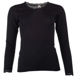 Engel - Women's Shirt L/S Mit Spitze - Sous-vêtement Mérinos