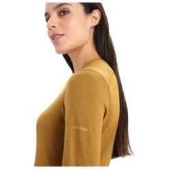 Icebreaker - Women's 200 Oasis L/S Crewe Ski Circle - Sous-vêtement Mérinos -Boutique Röhnisch icebreaker womens 200 oasis l s crewe ski circle sous vetement merinos detail 6
