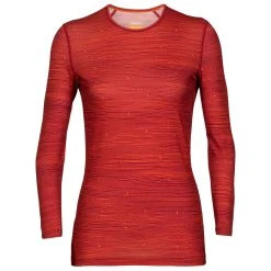 Icebreaker - Women's 200 Oasis L/S Crewe Ski Tracks - Sous-vêtement Mérinos