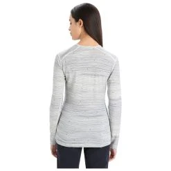 Icebreaker - Women's 200 Oasis L/S Crewe Ski Tracks - Sous-vêtement Mérinos -Boutique Röhnisch icebreaker womens 200 oasis l s crewe ski tracks sous vetement merinos bf detail 3