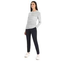 Icebreaker - Women's 200 Oasis L/S Crewe Ski Tracks - Sous-vêtement Mérinos -Boutique Röhnisch icebreaker womens 200 oasis l s crewe ski tracks sous vetement merinos bf detail 4