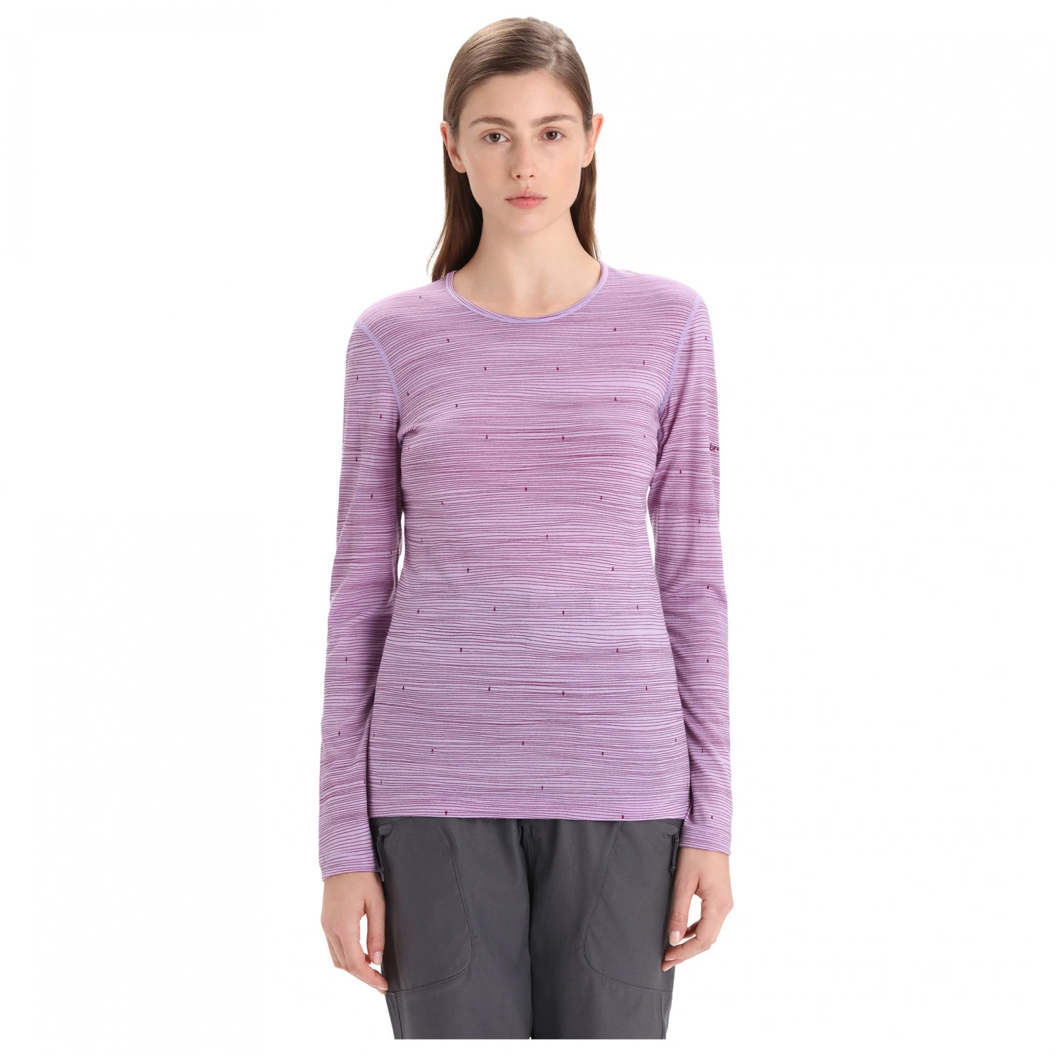 Icebreaker - Women's 200 Oasis L/S Crewe Ski Tracks - Sous-vêtement Mérinos 5 Icebreaker - Women's 200 Oasis L/S Crewe Ski Tracks - Sous-vêtement Mérinos – Image 3