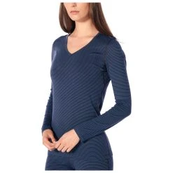 Icebreaker - Women's 200 Oasis L/S V - Sous-vêtement Mérinos -Boutique Röhnisch icebreaker womens 200 oasis l s v sous vetement merinos detail 3