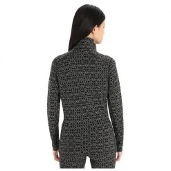 Icebreaker - Women's 250 Vertex L/S Half Zip Alpine Geo - Sous-vêtement Mérinos -Boutique Röhnisch icebreaker womens 250 vertex l s half zip alpine geo sous vetement merinos detail 3