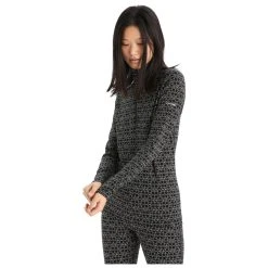 Icebreaker - Women's 250 Vertex L/S Half Zip Alpine Geo - Sous-vêtement Mérinos -Boutique Röhnisch icebreaker womens 250 vertex l s half zip alpine geo sous vetement merinos detail 5