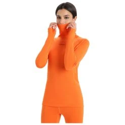 Icebreaker - Women's Merino L/S Roll Neck - Sous-vêtement Mérinos -Boutique Röhnisch icebreaker womens merino l s roll neck sous vetement merinos detail 3