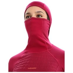 Icebreaker - Women's Zoneknit Insulated L/S Hoodie - Sous-vêtement Mérinos -Boutique Röhnisch icebreaker womens zoneknit insulated l s hoodie sous vetement merinos detail 4