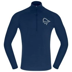 Norrøna - Norrøna PureUll Zip Neck - Pull En Laine Mérinos -Boutique Röhnisch norroena norroena pureull zip neck pull en laine merinos 2