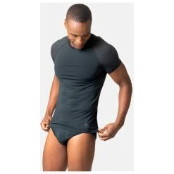 Odlo - Baselayer Top Crew Neck S/S Performance Light E - Sous-vêtement Synthétique -Boutique Röhnisch odlo baselayer top crew neck s s performance light e sous vetement synthetique detail 3