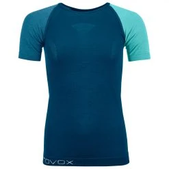 Ortovox - Women's 120 Comp Light Short Sleeve - Sous-vêtement Mérinos -Boutique Röhnisch ortovox womens 120 comp light short sleeve sous vetement merinos 3
