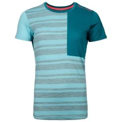 Ortovox - Women's 185 Rock'N'Wool Short Sleeve - Sous-vêtement Mérinos -Boutique Röhnisch ortovox womens 185 rocknwool short sleeve sous vetement merinos 3