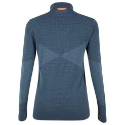 Salewa - Women's Zebru Medium Warm AMR Half Zip Tee - Sous-vêtement Mérinos 9 Salewa - Women's Zebru Medium Warm AMR Half Zip Tee - Sous-vêtement Mérinos -Boutique Röhnisch salewa womens zebru medium warm amr half zip tee sous vetement merinos detail 3