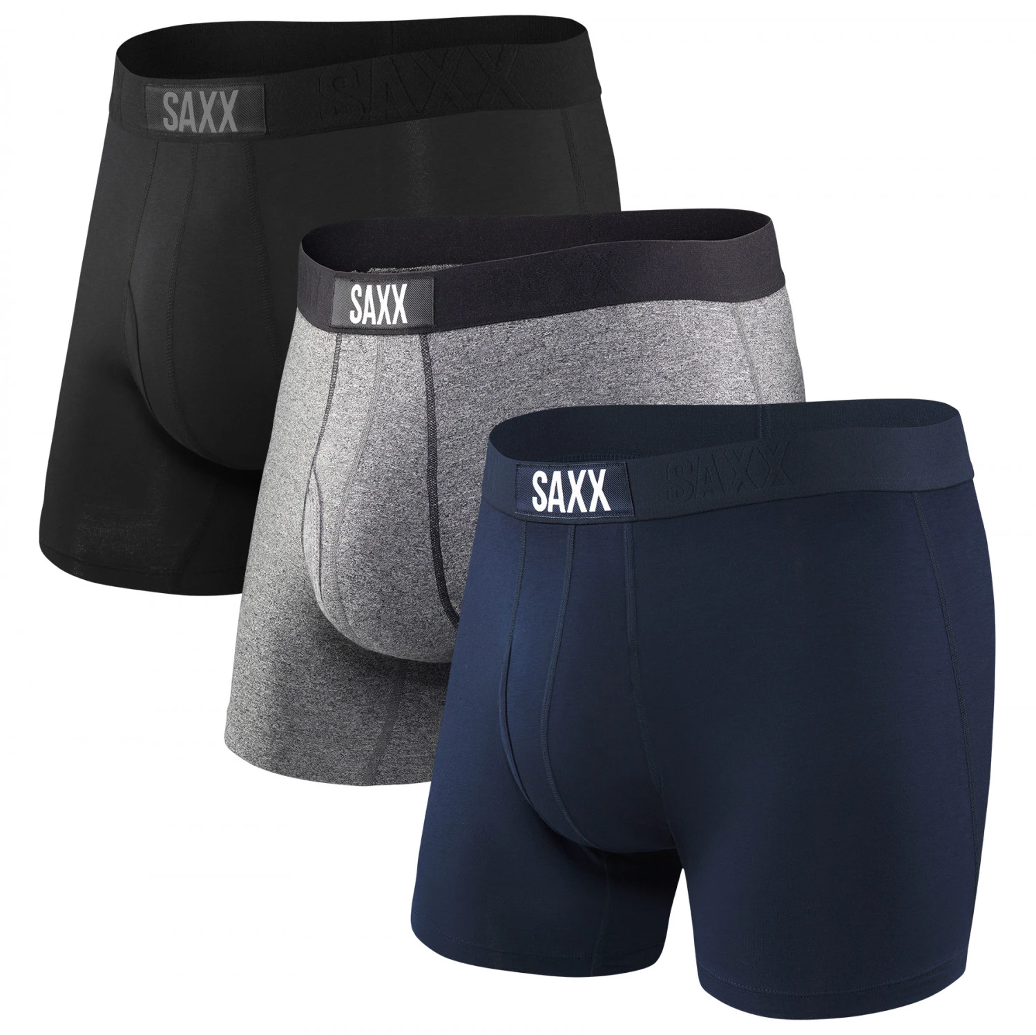 Saxx - Ultra Super Soft Boxer Brief Fly 3-Pack - Sous-vêtement Synthétique 3 Saxx - Ultra Super Soft Boxer Brief Fly 3-Pack - Sous-vêtement Synthétique