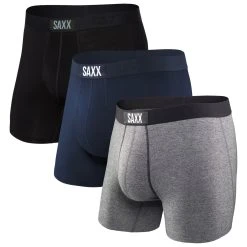 Saxx - Vibe Super Soft Boxer Brief 3-Pack - Sous-vêtement Synthétique -Boutique Röhnisch saxx vibe super soft boxer brief 3 pack sous vetement synthetique 1