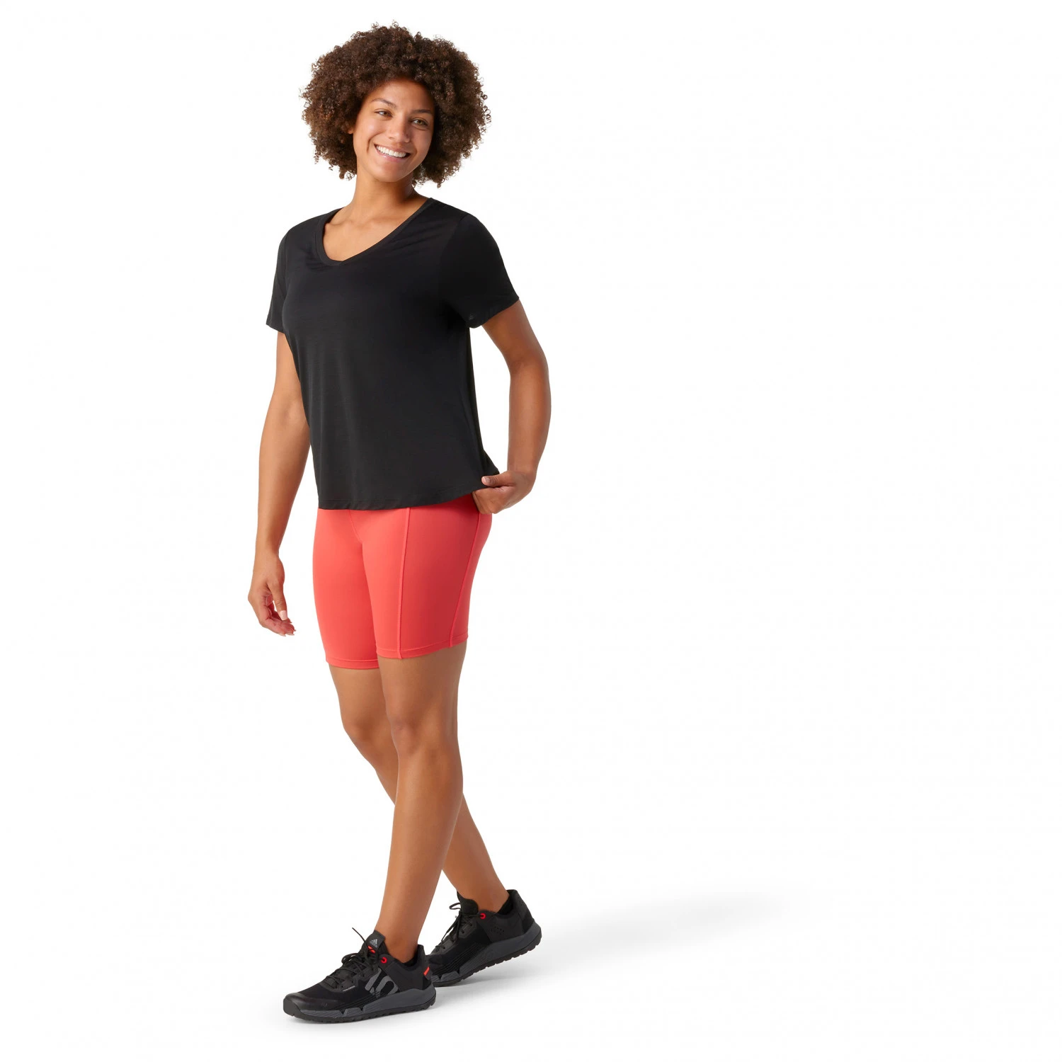 Smartwool - Women's Active Ultralite V-Neck Short Sleeve - Sous-vêtement Mérinos 4 Smartwool - Women's Active Ultralite V-Neck Short Sleeve - Sous-vêtement Mérinos – Image 2