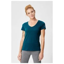 Super.natural - Women's V-Neck Tee 140 - Sous-vêtement Mérinos -Boutique Röhnisch supernatural womens v neck tee 140 sous vetement merinos detail 4